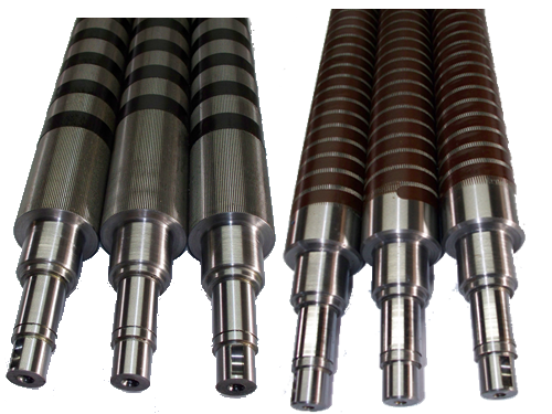 Stahl segmented folder rollers