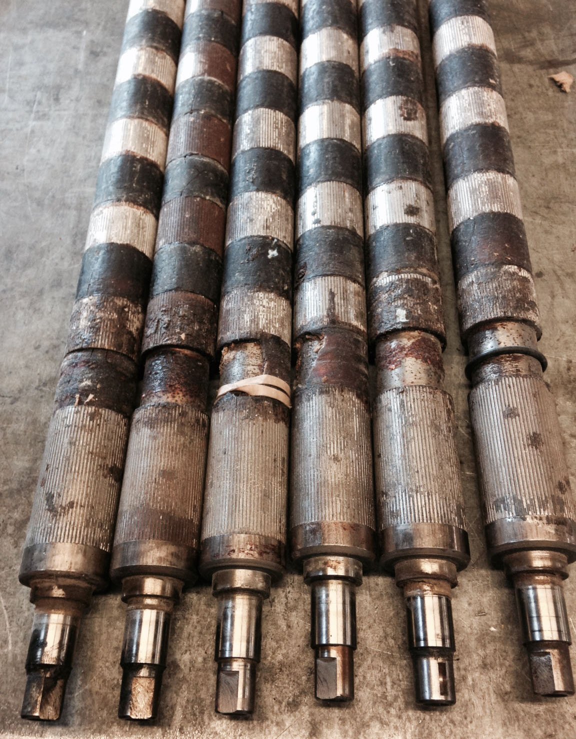 Stahl rollers before recovery